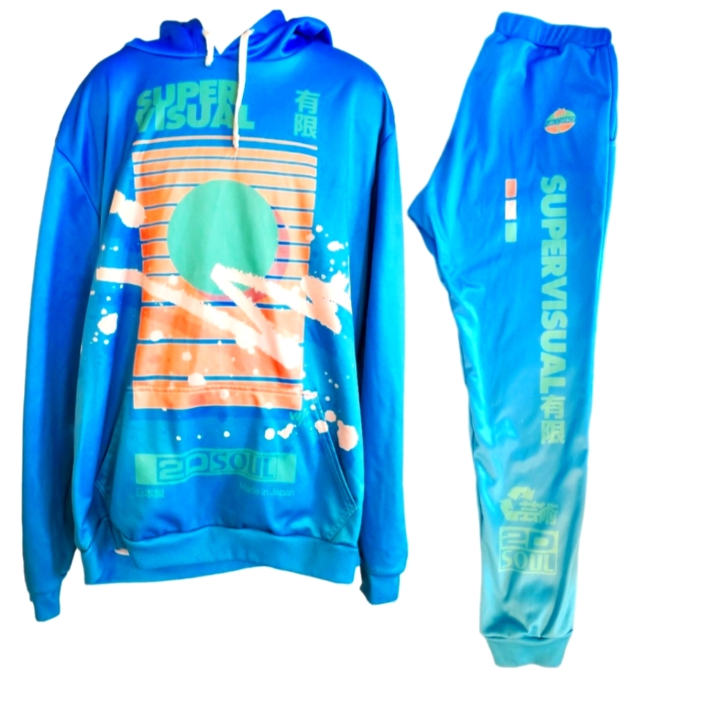 Public Space Sweat Suit Hoodie-XXL. Pants-XL